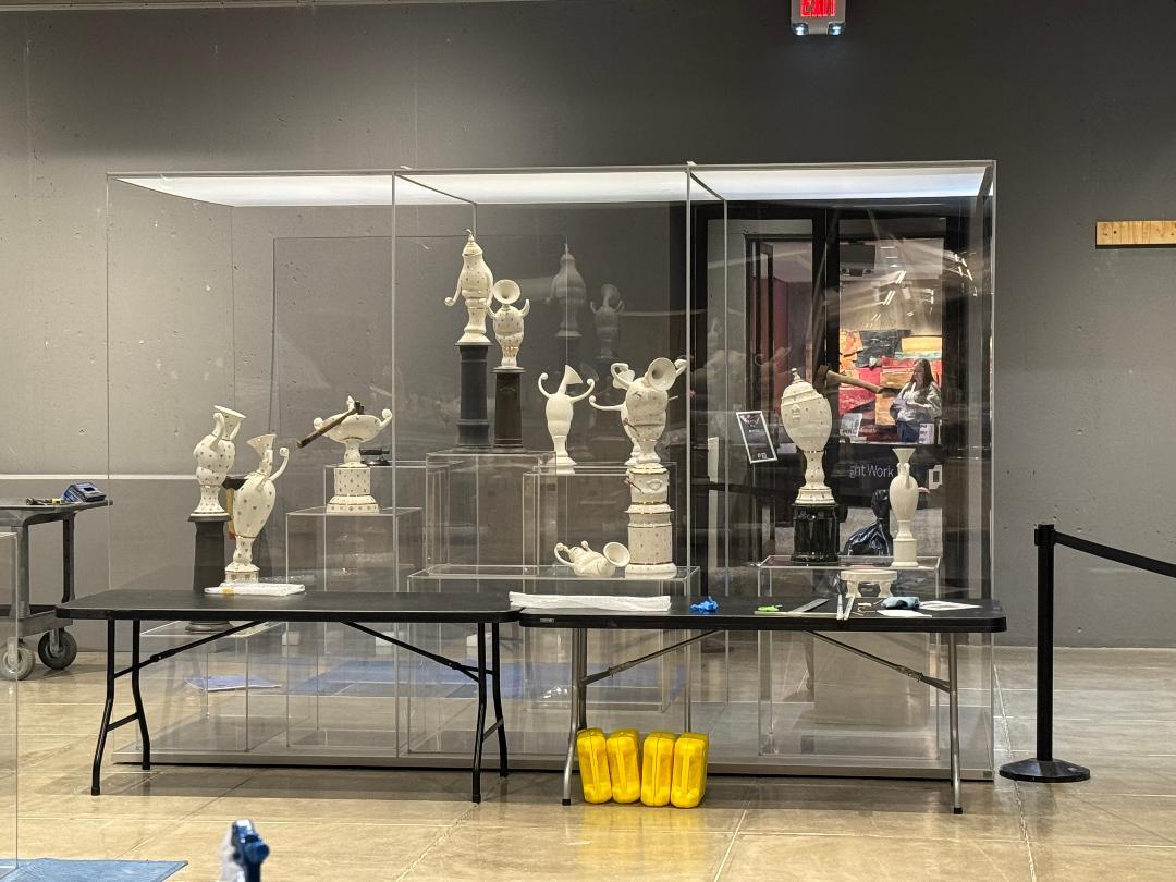 Craste Installation Progress Everson Museum