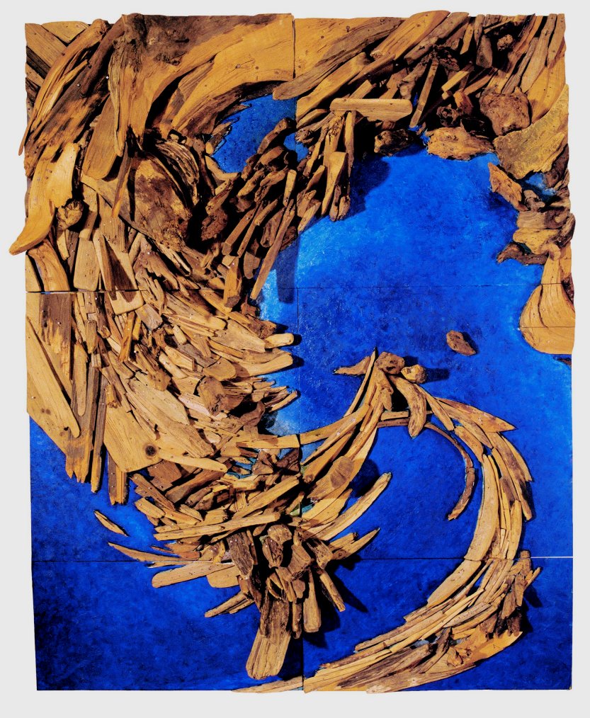 Wagner_L_LW-Insel, 1994, Holzrelief, 200 x 160 cm